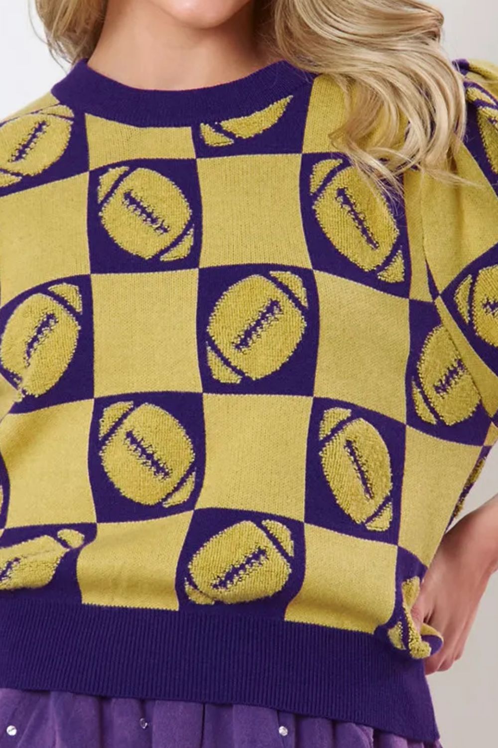 Stilla | Rundhals Sweater Med Korte Ærmer