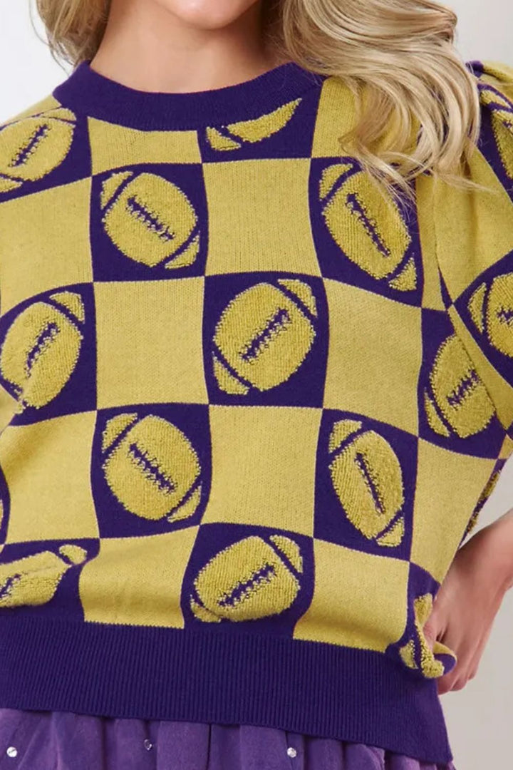 Stilla | Rundhals Sweater Med Korte Ærmer