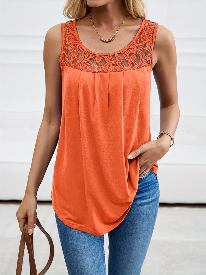 Stilla | Blonde Top Med Plisseringer
