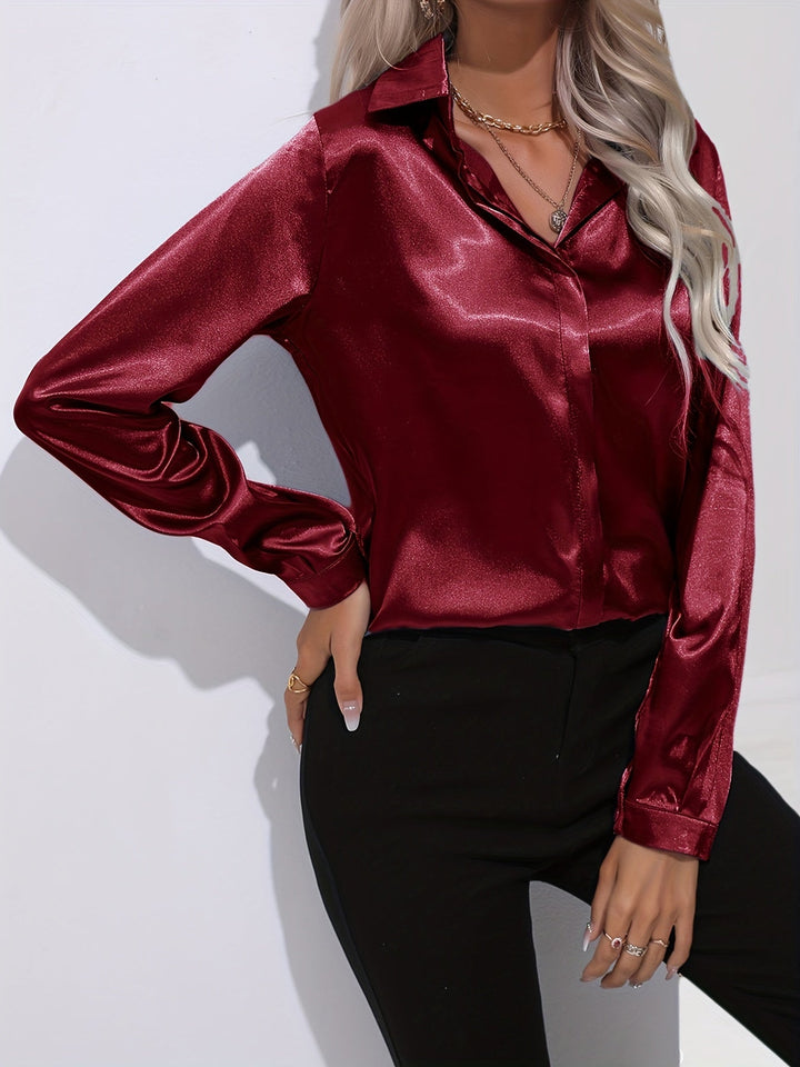 Stilla | Elegante Satin Bluse