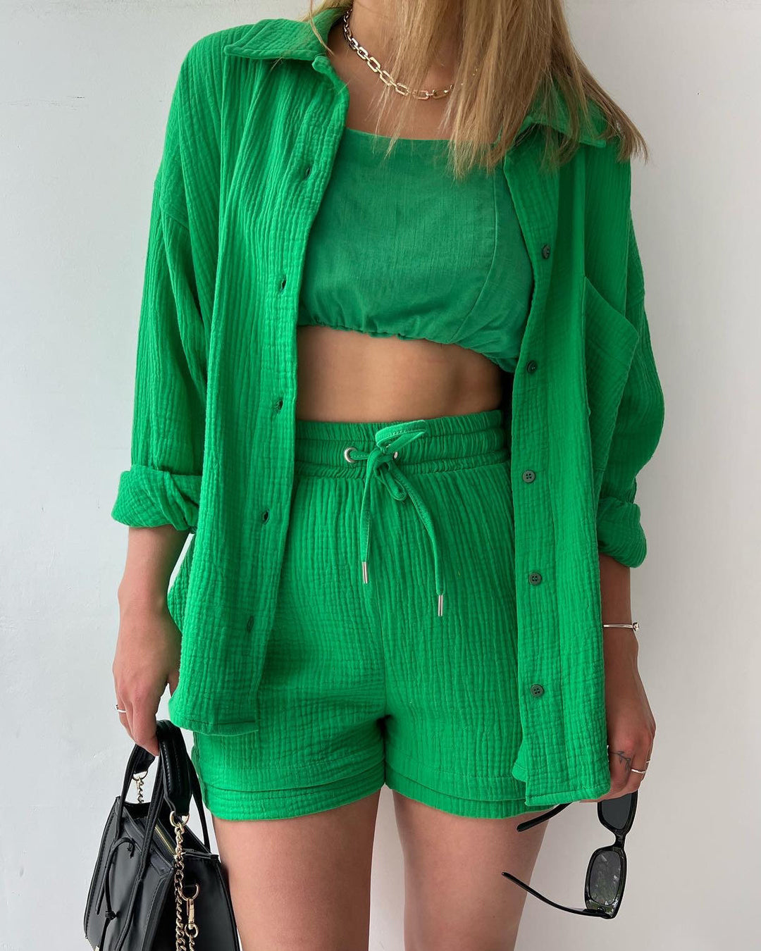 Stilla | Ensemble Skjorte Og Shorts Frisk