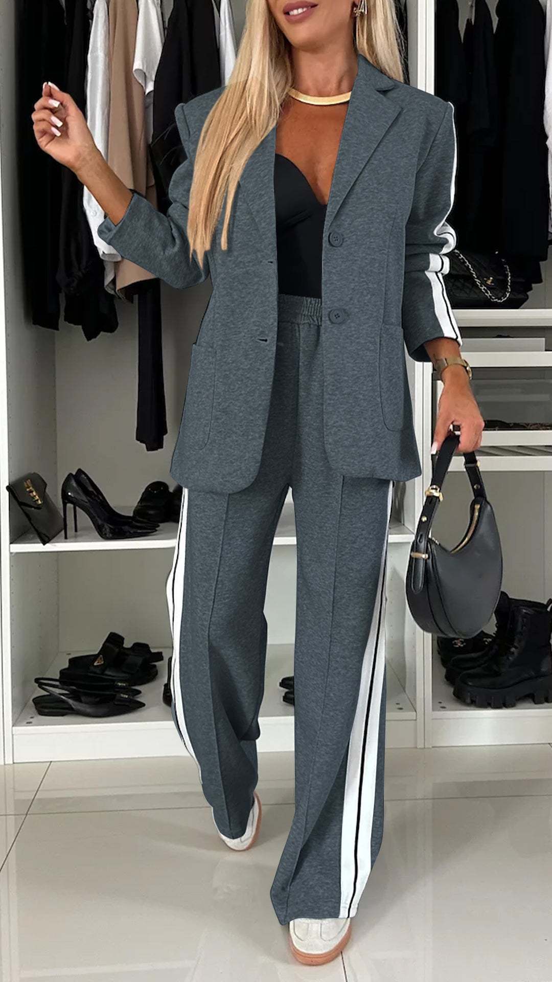 Stilla | Skåret Casual Blazer Til Kvinder, Til Daglig Brug og På Kontoret