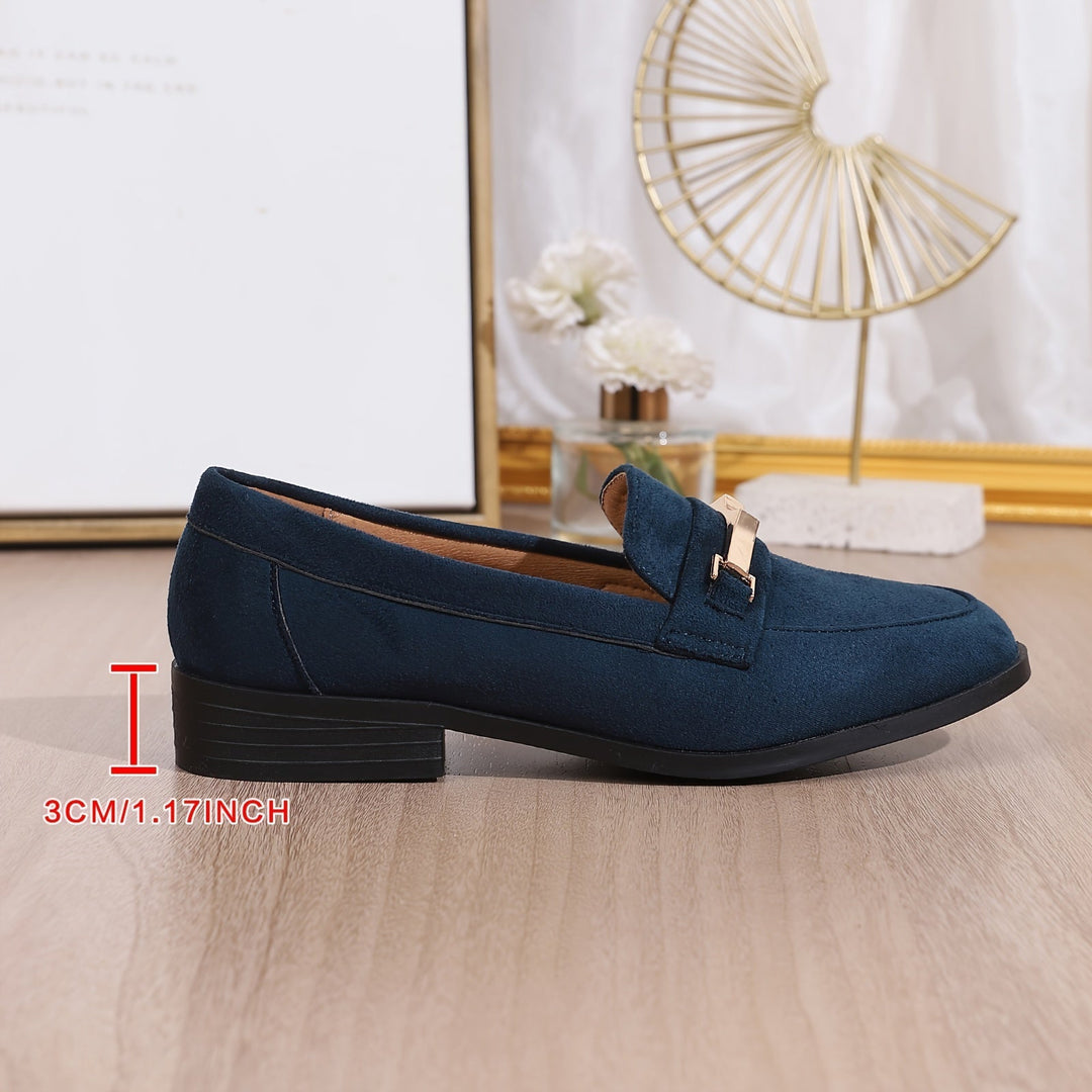 Stilla | Dames Loafers Med Metaliske Accenter Komfortable Slip on Sko