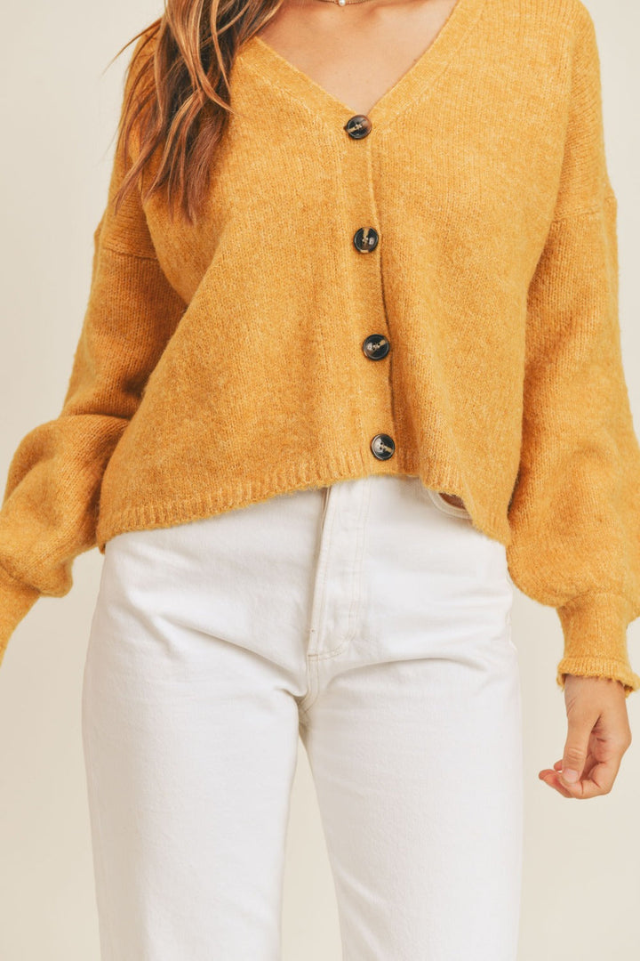 Stilla | Langærmet Button Down Sweater Cardigan