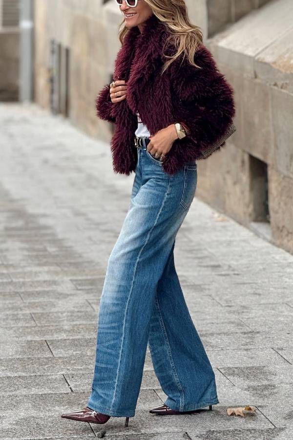 Stilla | Fuchsia Hue Fleece Jakke
