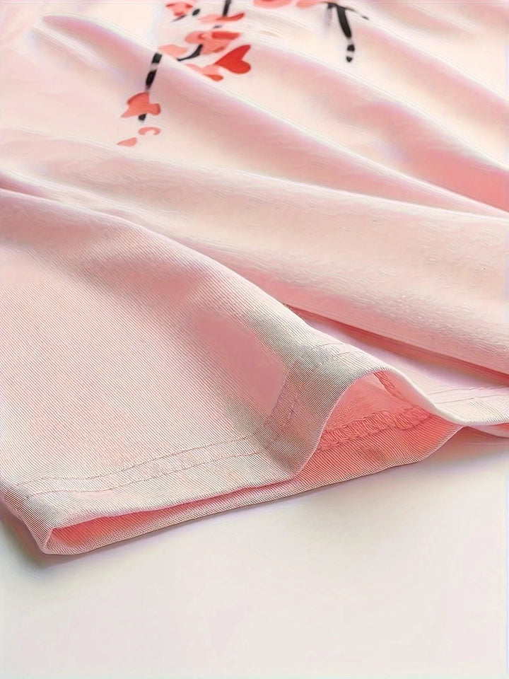 Skovae | Herre T-Shirt Blomster og Bølge Design