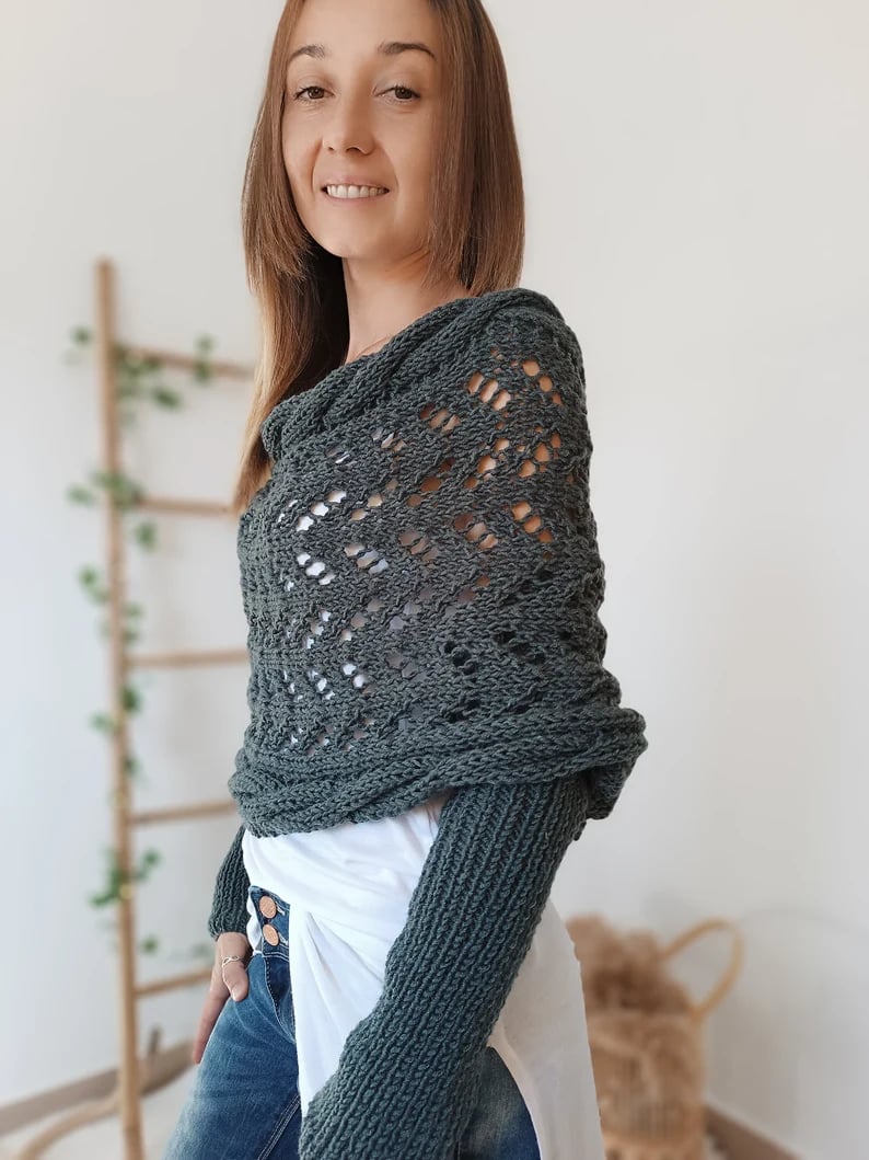 Stilla | Strikscarf med fletmønster