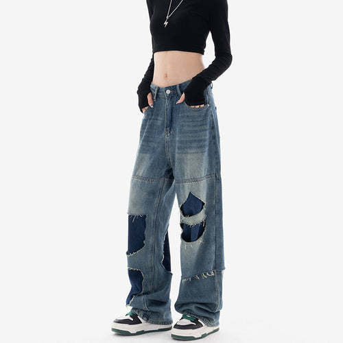 Stilla | Afslappede Rippede Jeans