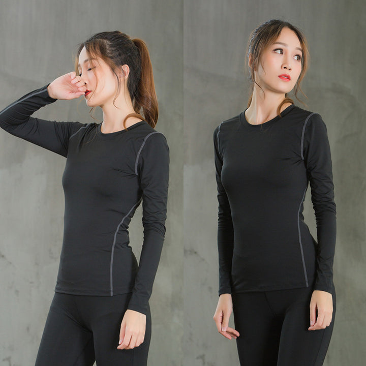 Dame Funktions-langærmet shirt lavet af højelastisk materiale med innovativ fugtregulering Stilla