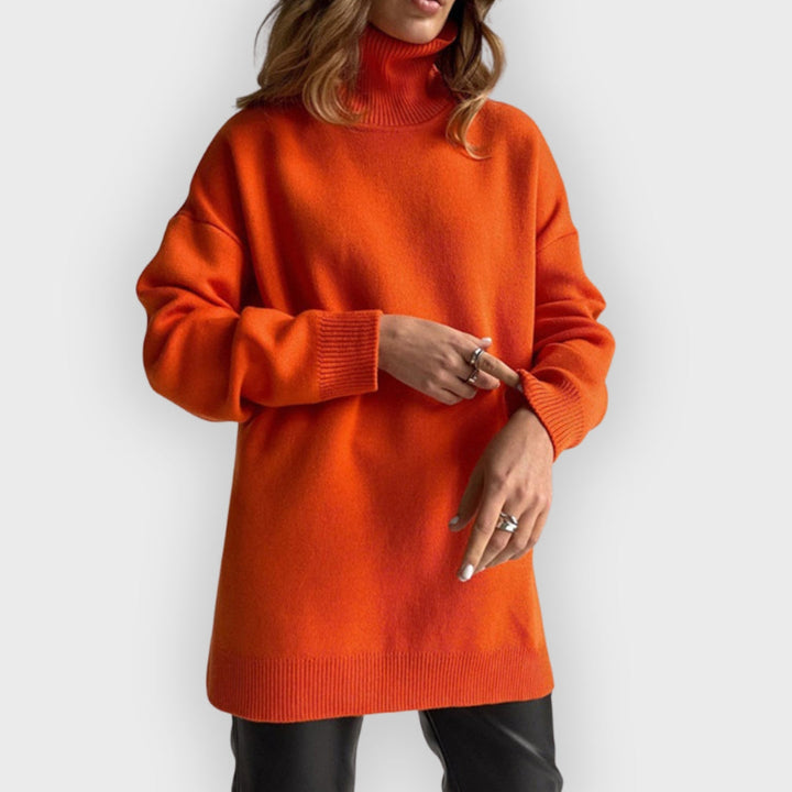 Stilla | Højkravepullover med Lange Ærmer