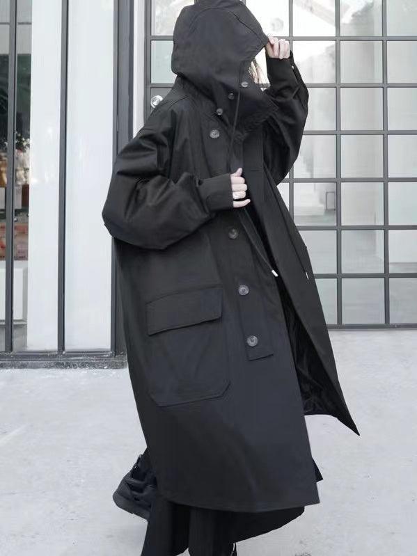 Stilla | Casual Trenchcoat Med Hætte Til Damer