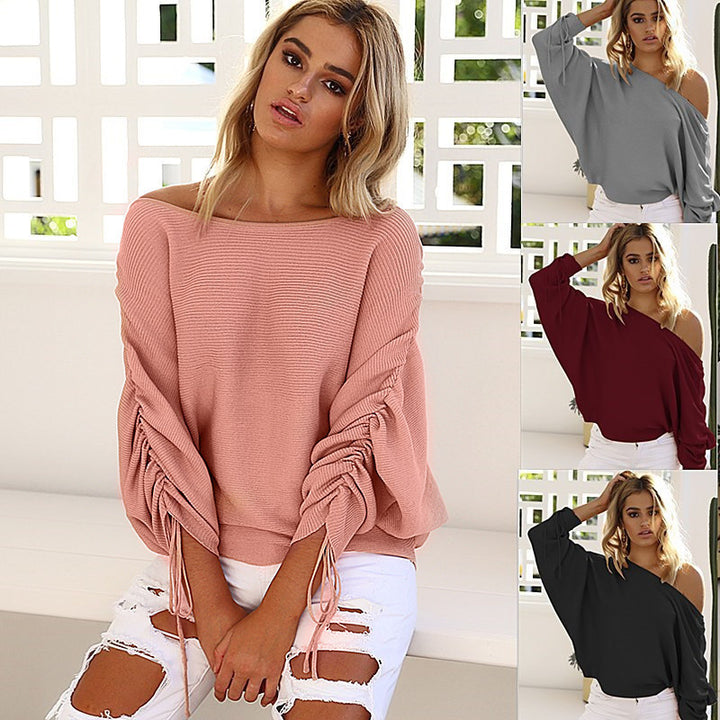Kvindernes oversized sweater med asymmetrisk skæring Stilla