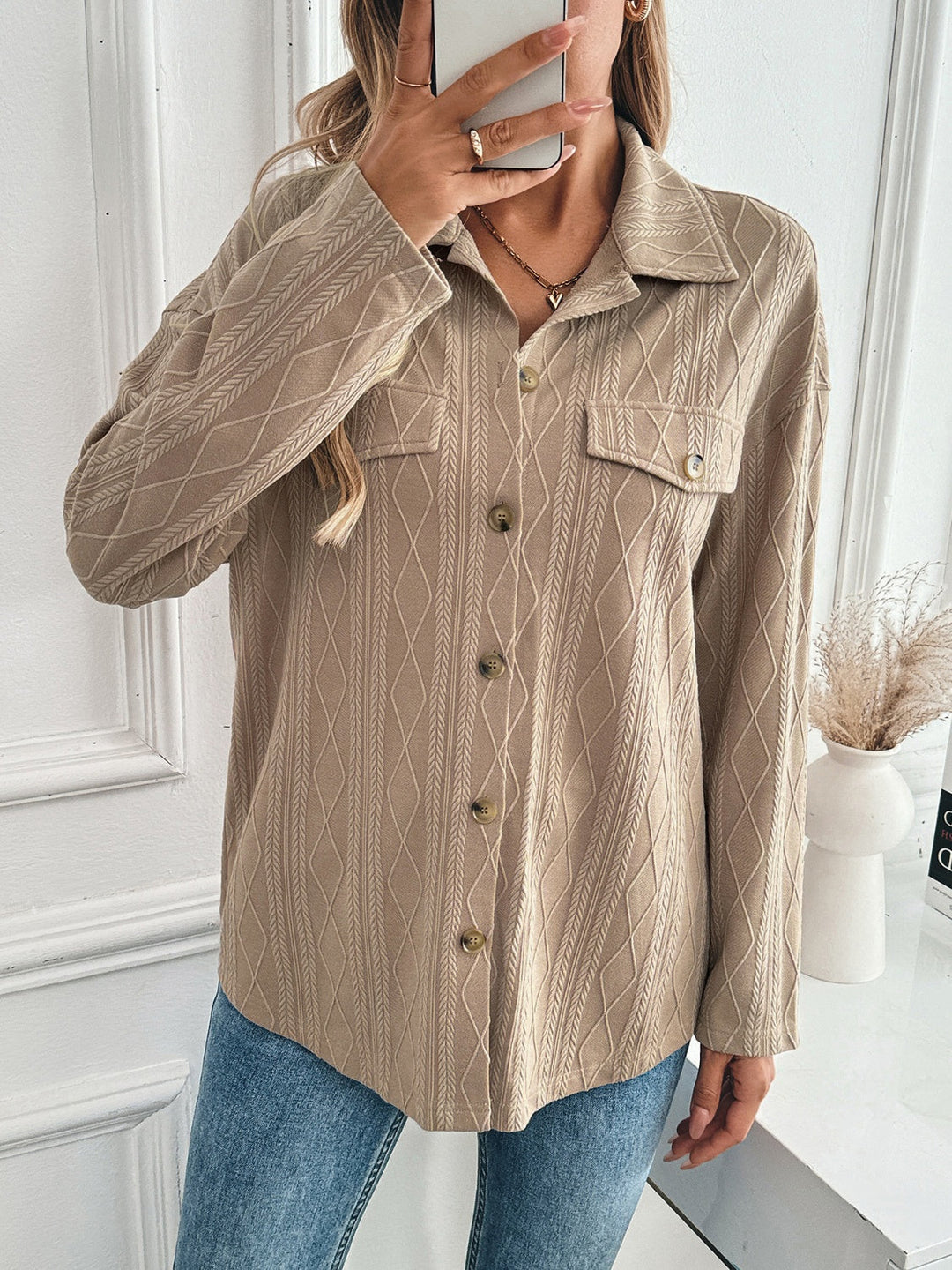 Stilla | Blazer Med Struktureret Krave