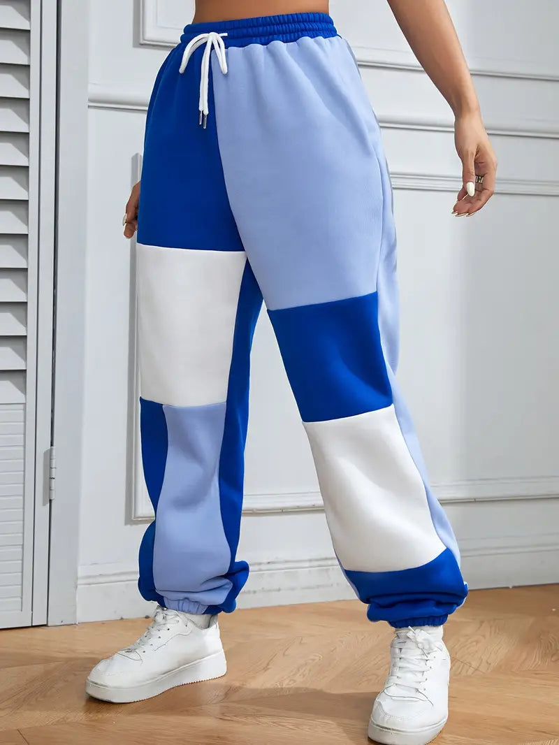 Stilla | Elegant Joggingbuks Med Color Blocking Design