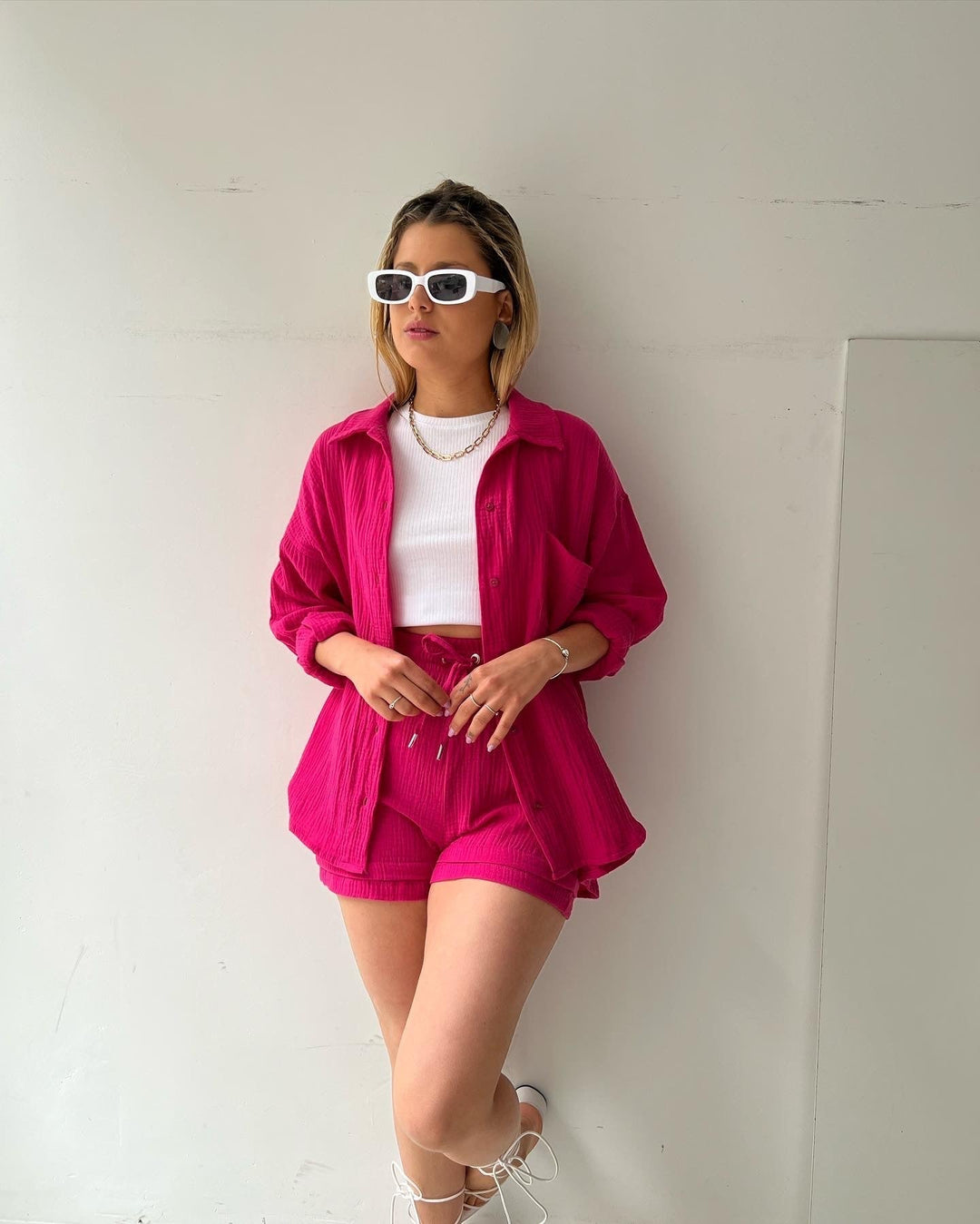 Stilla | Ensemble Skjorte Og Shorts Frisk