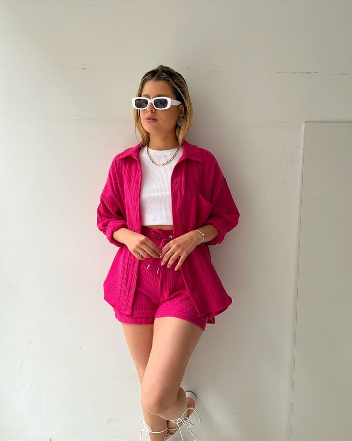 Stilla | Ensemble Skjorte Og Shorts Frisk