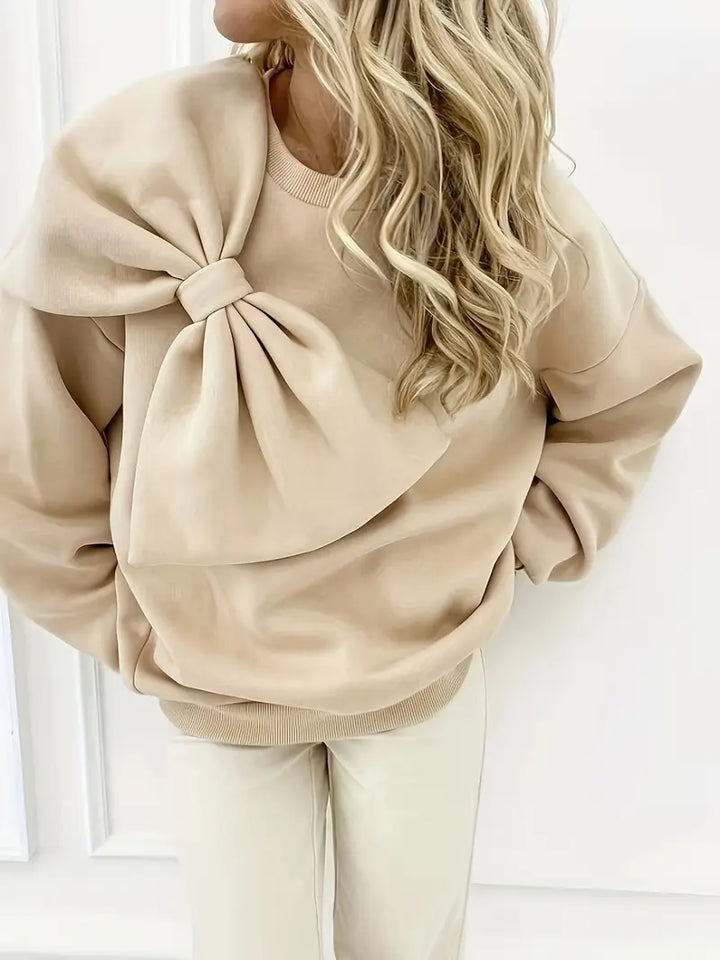 Stilla | Overdimensionerede bomulds sweater med knude