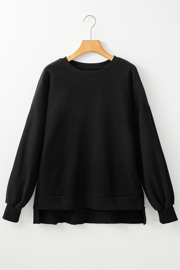 Stilla | Sweatshirt med Rund Halsaussnit og Lange Ærmer