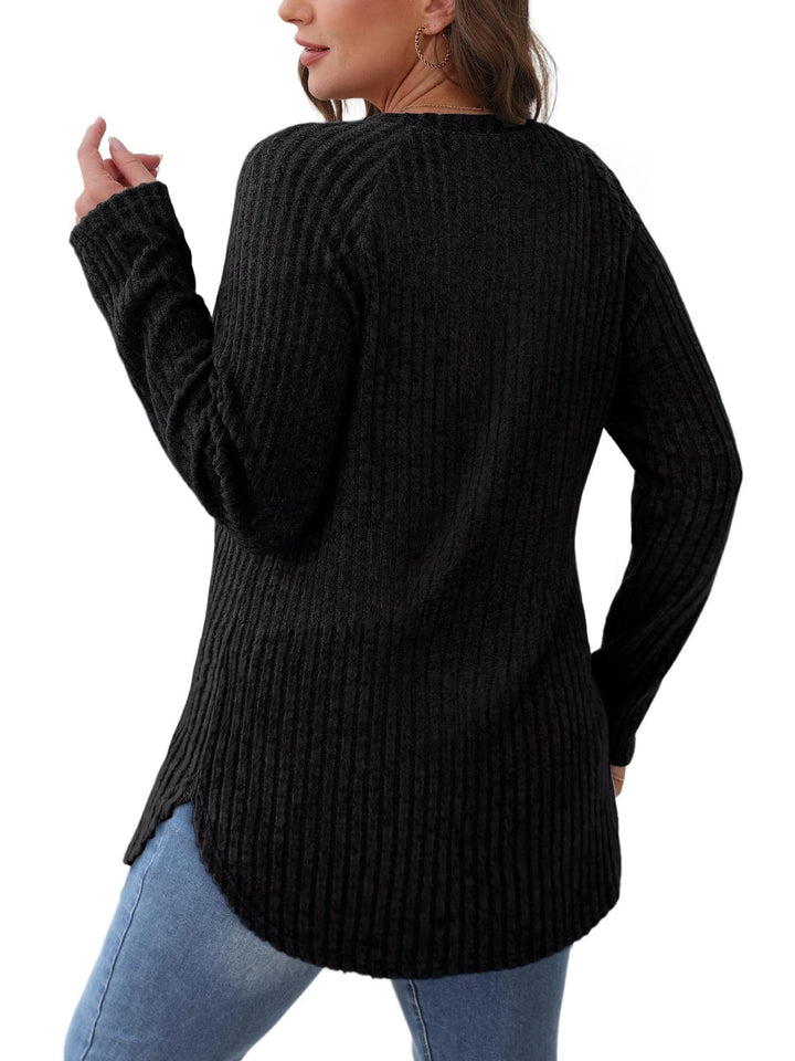 Stilla | T-shirt med rund halsudskæring og raglanærmer