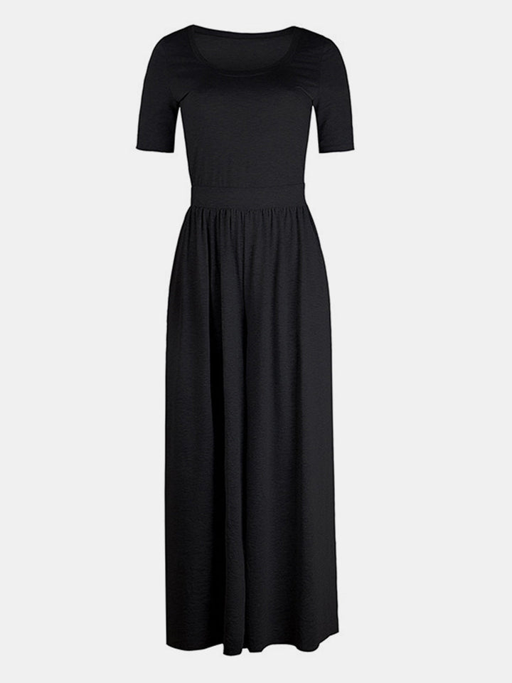 Stilla | Neck Kortærmet Jumpsuit