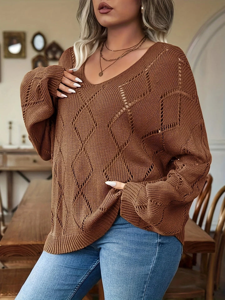Stilla | Dame overdimensioneret strikpullover i over størrelse