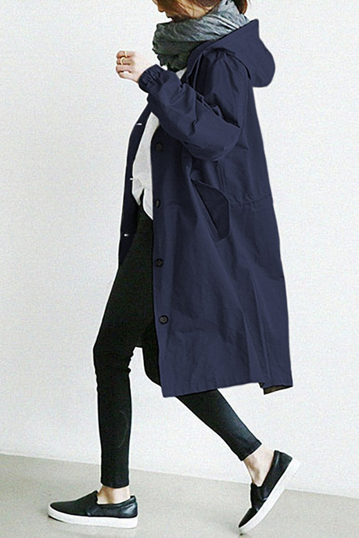 Stilla | Trench-coat med hætte til kvinder