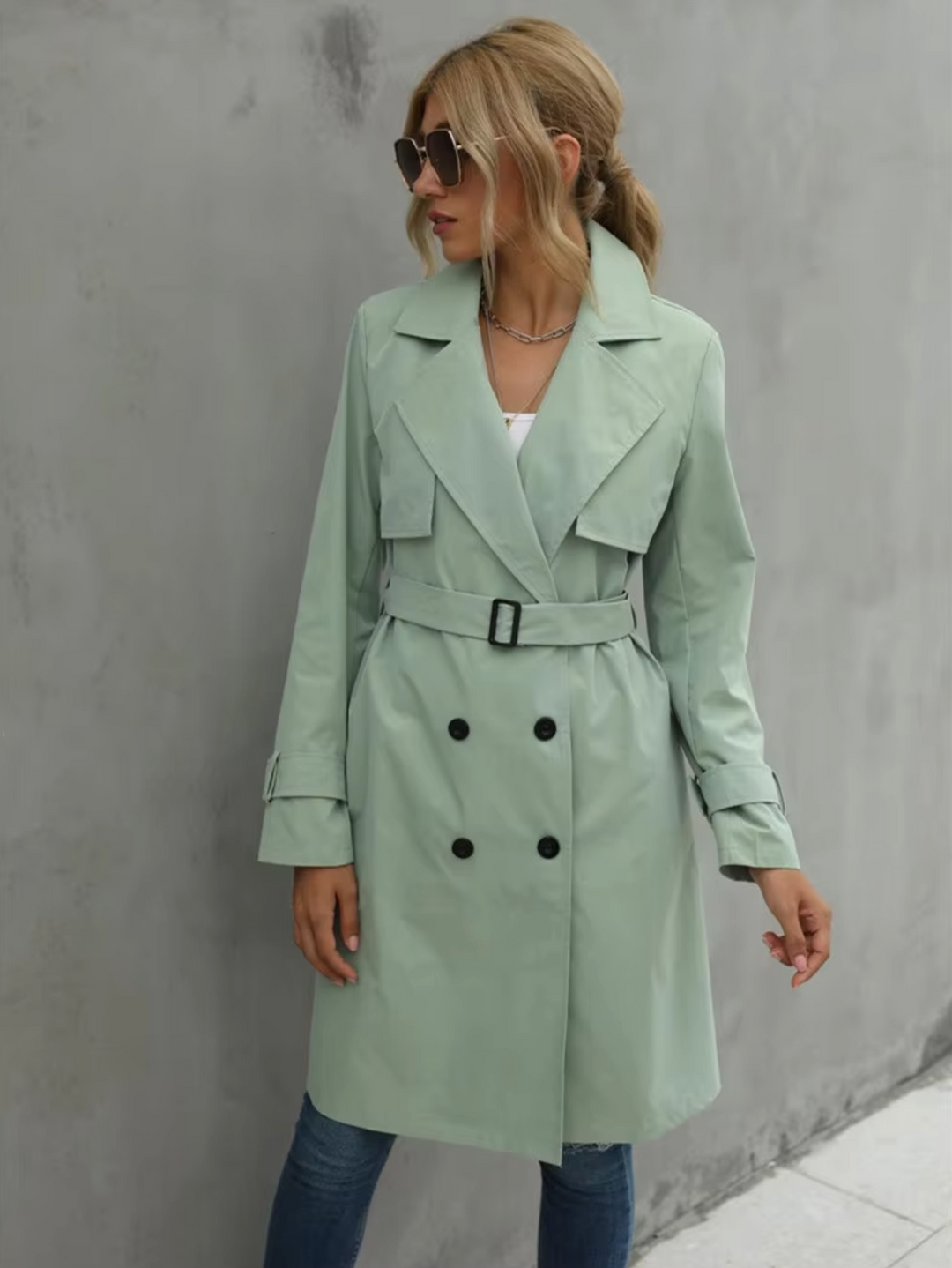 Stilla | Lang Casual Trenchcoat