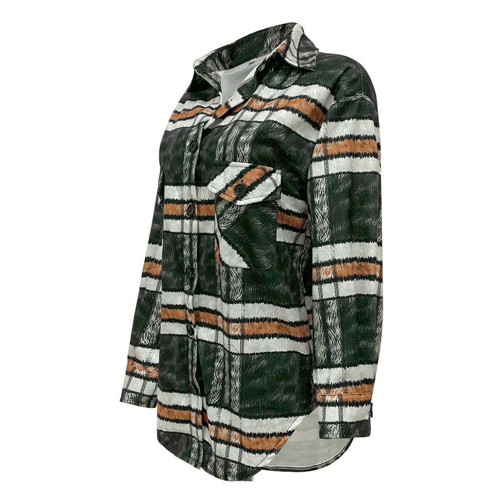 Stilla | Button Down Langærmet Kraveskjorte Top