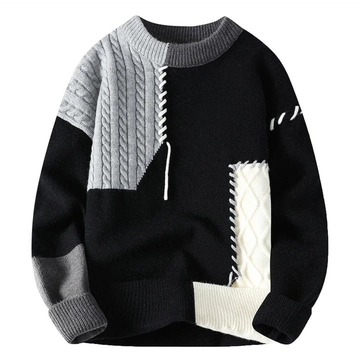 Stilla | Patchwork-trøje i trendy stil