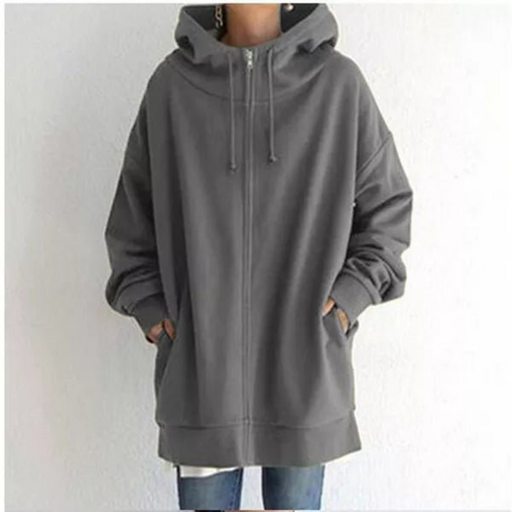 Stilla | Langærmet sweatshirt med hætte til damer, varm