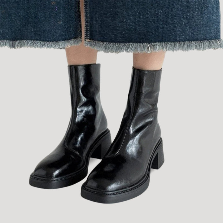 Stilla | Square Toe Platform Boots