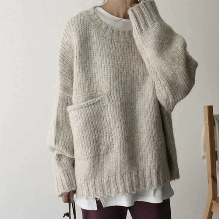 Stilla | Løs Sweater Med Store Lommer