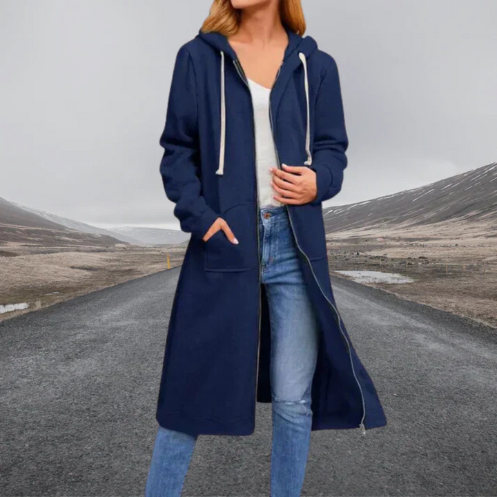 Stilla | Dame Hoodie Cardigan