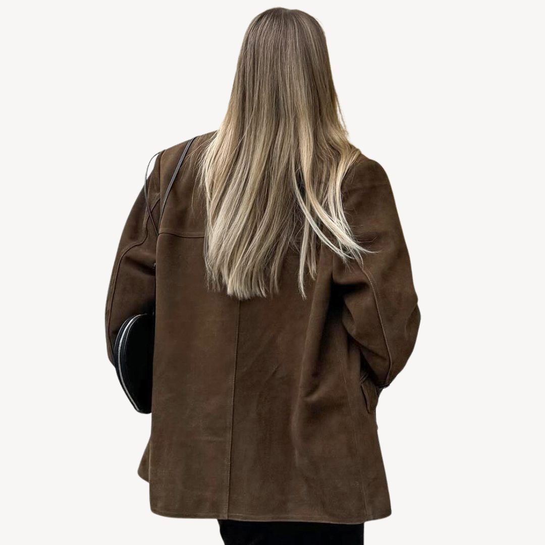 Stilla | Oversized Suede Blazerjakke Damer
