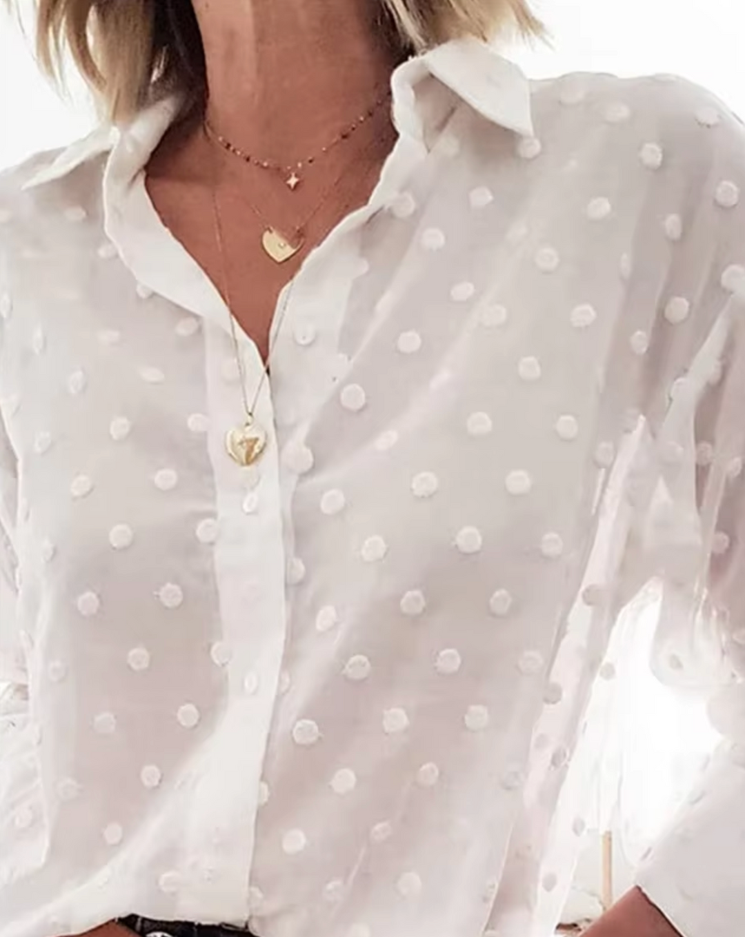 Stilla | Elegant Skjortekjole Med Lange Ærmer