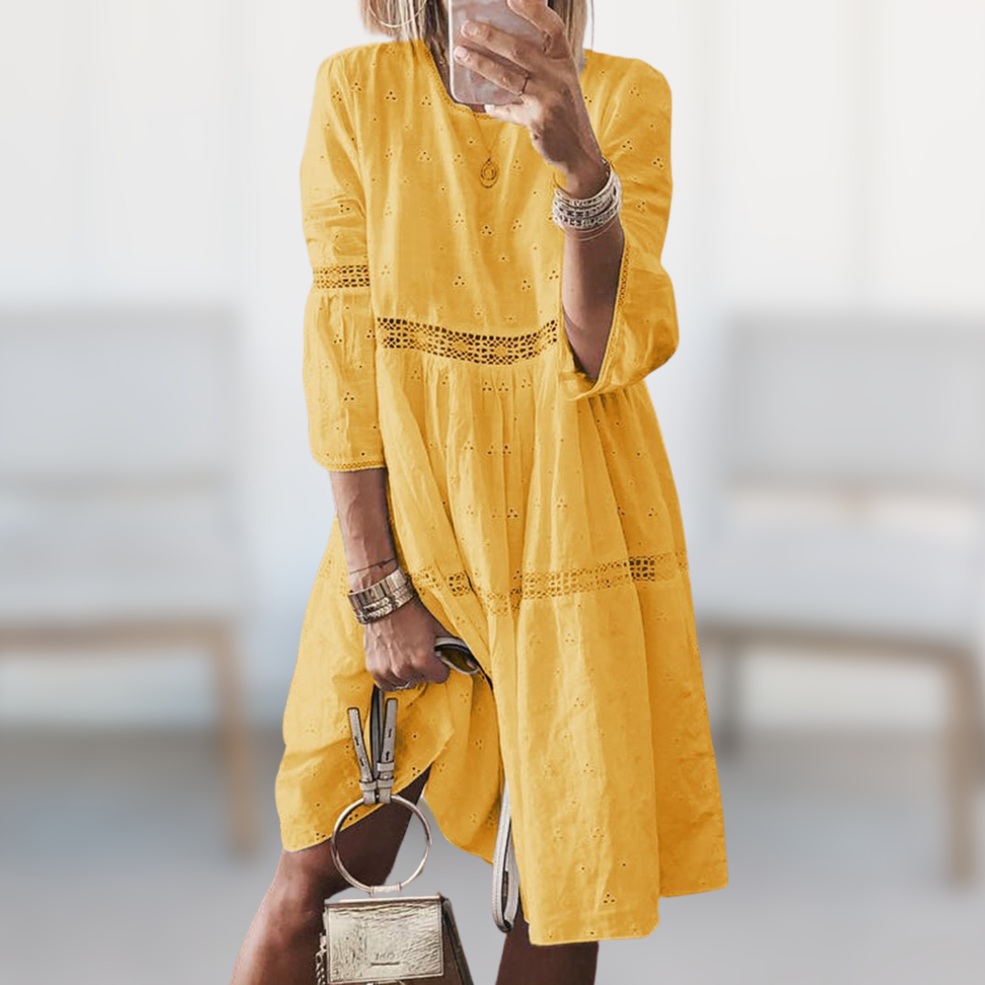 Stilla | Elegant Broderet Kjole