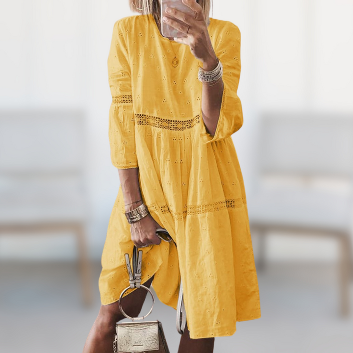 Stilla | Elegant Broderet Kjole