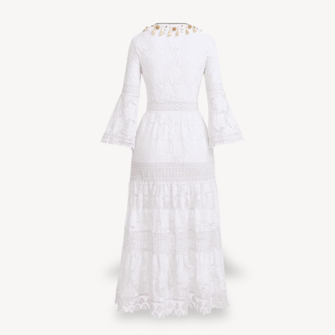 Stilla | Kvinders Blonde Maxi Kjole Boho Chic