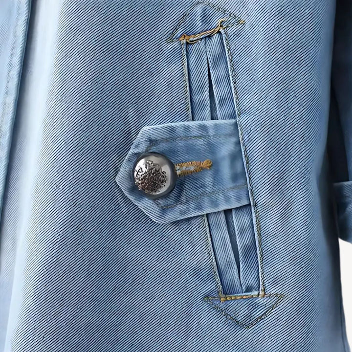 Stilla | Denim Trench Coat Kvinder