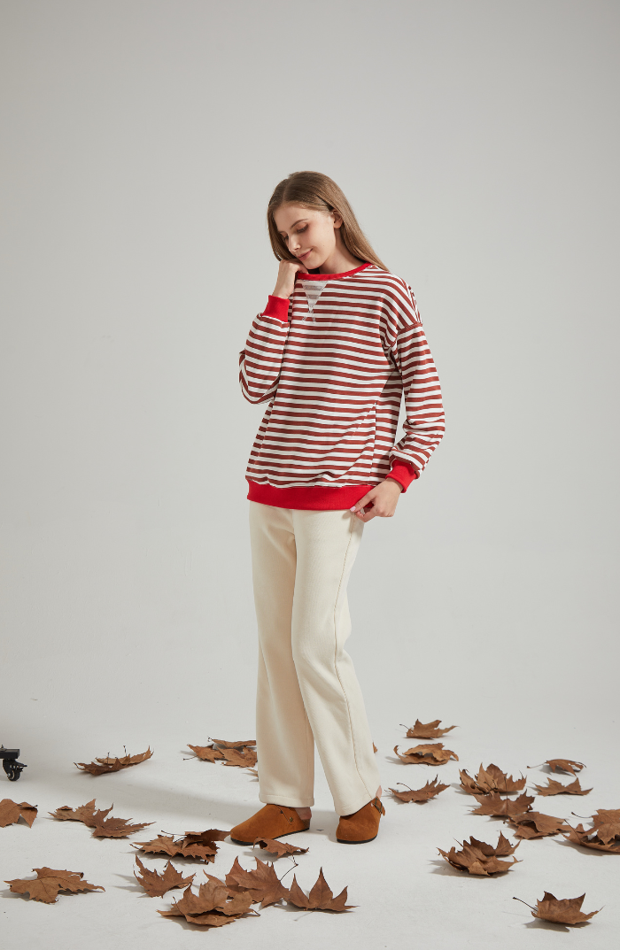 Stilla | Komfortabel Stribet Pullover