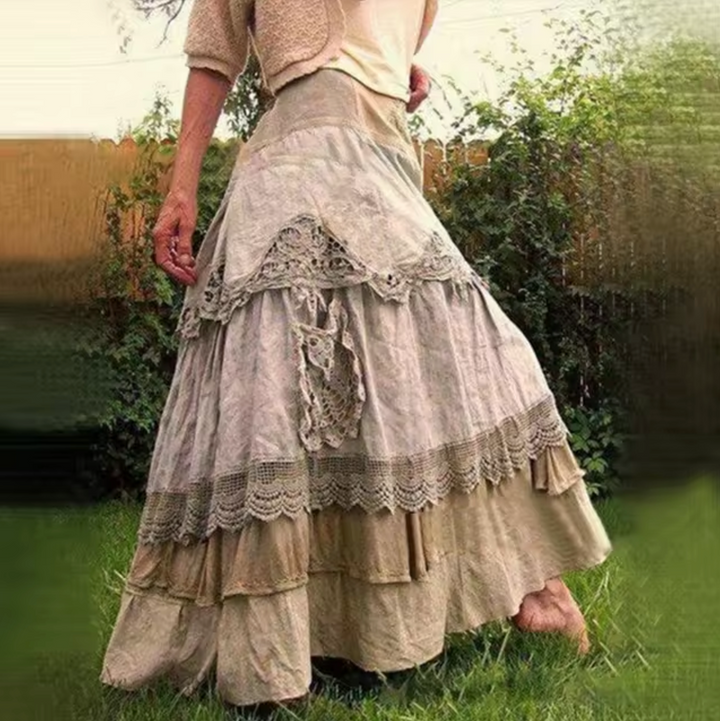 Stilla | Lang Boho Stil Overlejret Nederdel