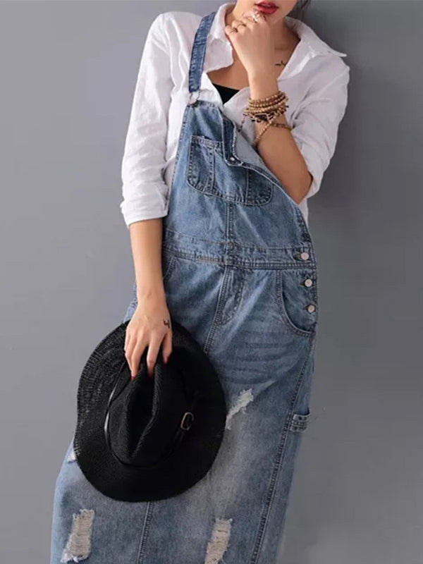 Stilla | Casual Denim Spaghetti Dress