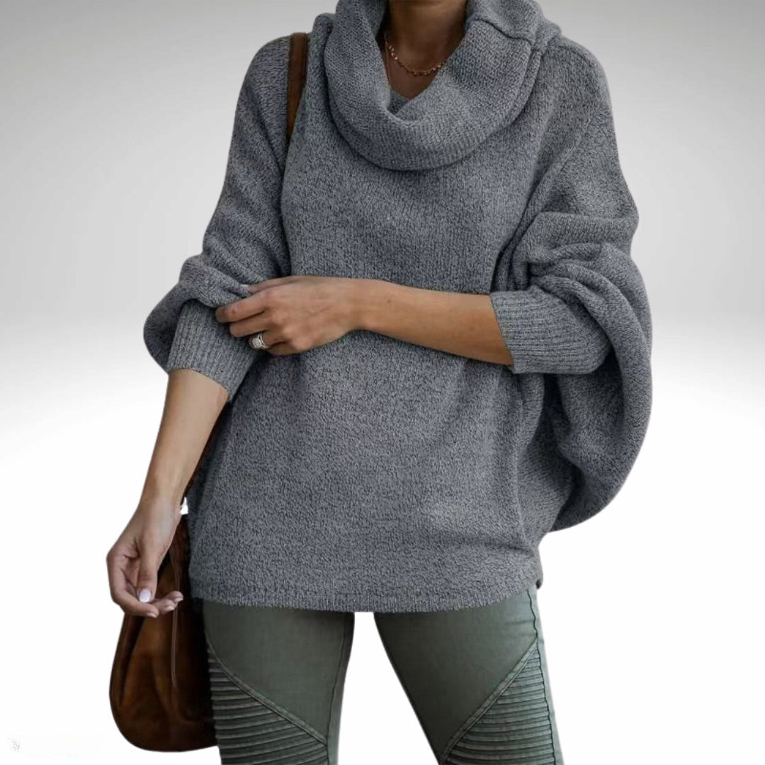 Stilla | Overdimensioneret Sweater Med Rullekrave Til Damer