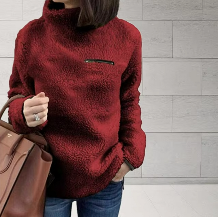 Stilla | Pullover med blød ståkrave
