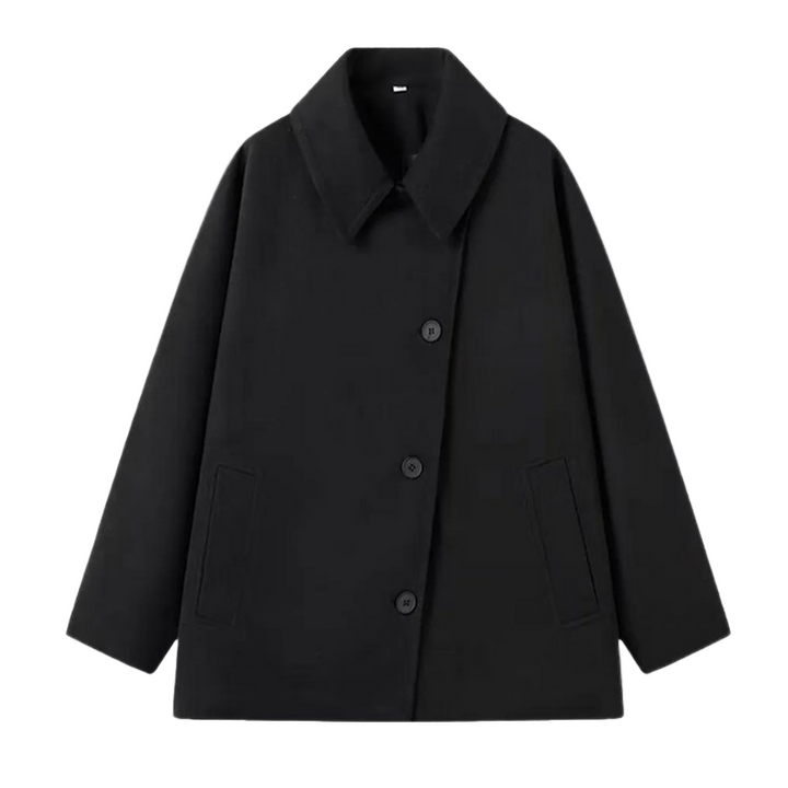 Stilla | Dame overgangsjakke i oversized stil med knaplukning