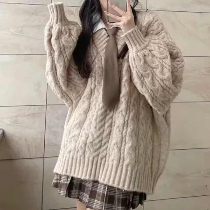 Stilla | Over størrelse Pullover Af Strik