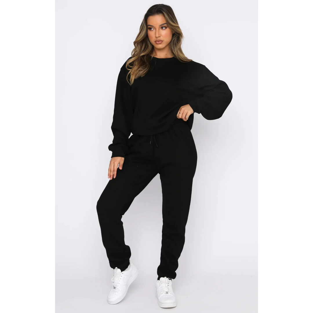 Stilla | Oversized Top Og Bukser Sæt Med Afslappet Pasform