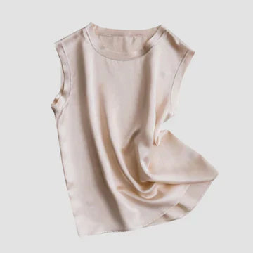 Stilla | Ærmeløs silkesatin top design