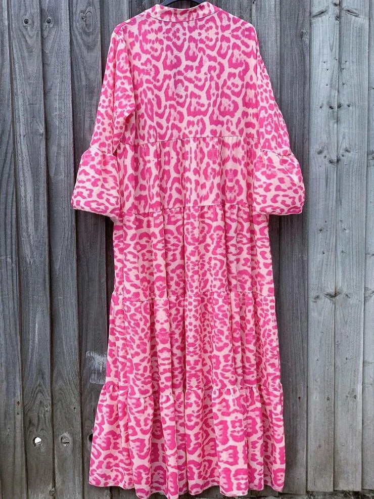 Stilla | Stilet sommerkjole med leopardmønster