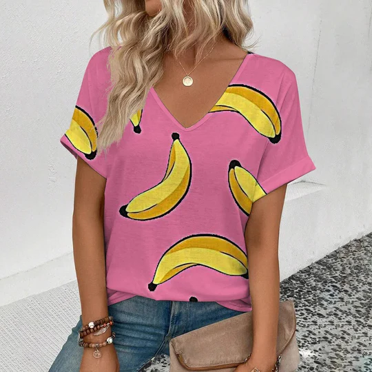 Stilla | Mode Frugt Tryk T-shirt